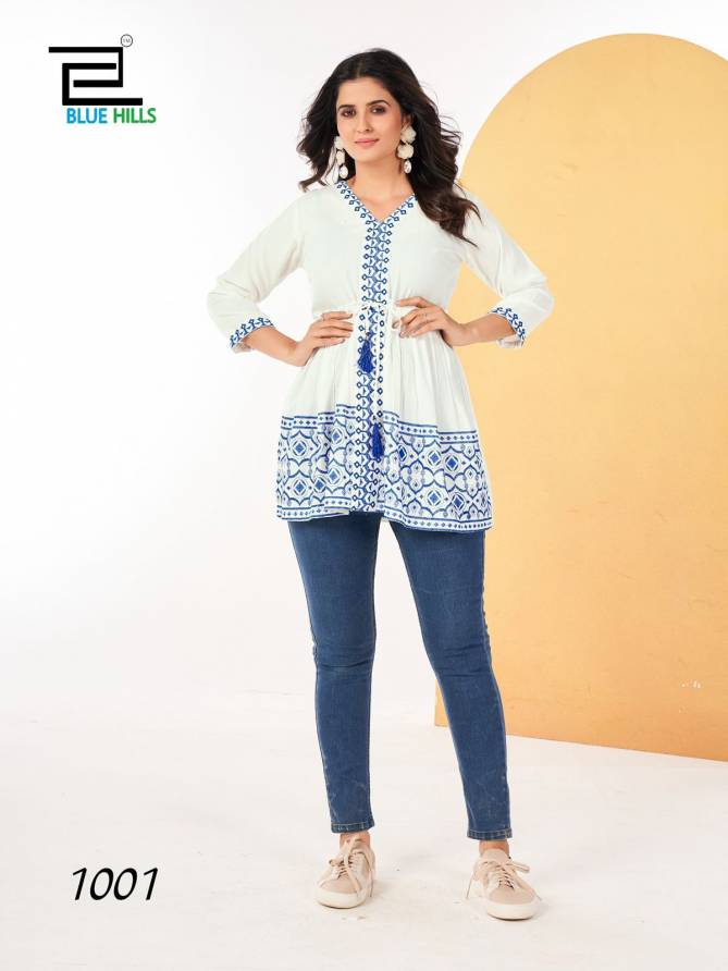 Mango India By Blue Hills Rayon Ladies Top Wholesale Price In Surat
